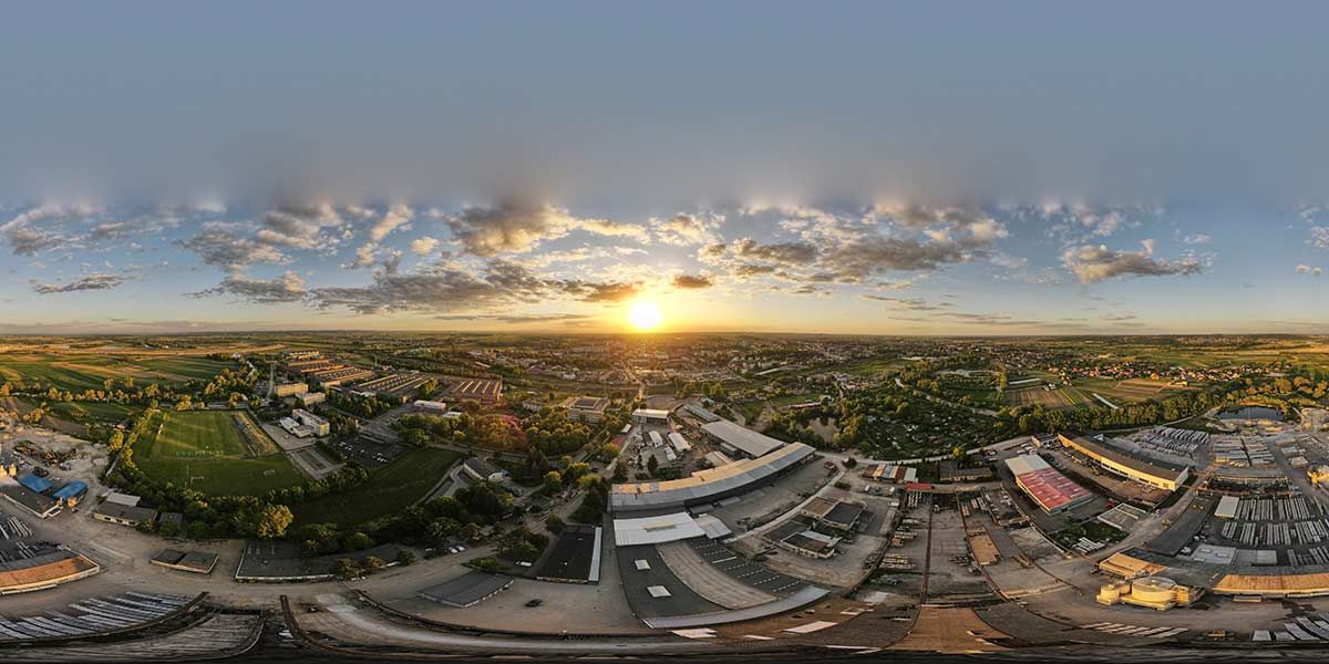 360 sphere panorama made with Dji Mavic Air 2 